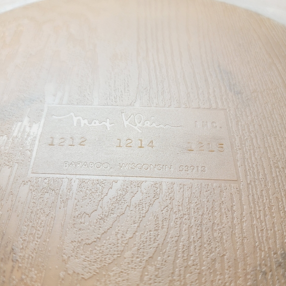 Vtg Max Klein Faux Wood Rose Plastic TrashCan Waste Basket Planter Pot Brown MCM - Picture 7 of 10